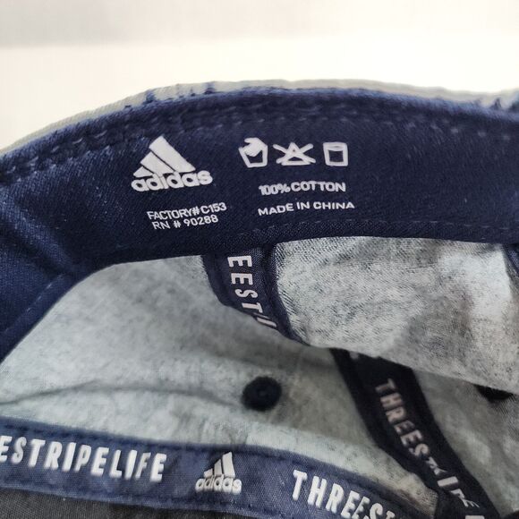 Adidas Denim Acid Wash Cotton Aeroready Cap Hat - Picture 8 of 8